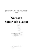 Svenska vanor och ovanor